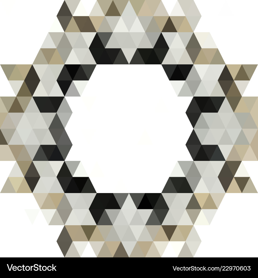 Gold triangular low poly mosaic abstract pattern Gold triangular low poly mosaic abstract pattern vector image