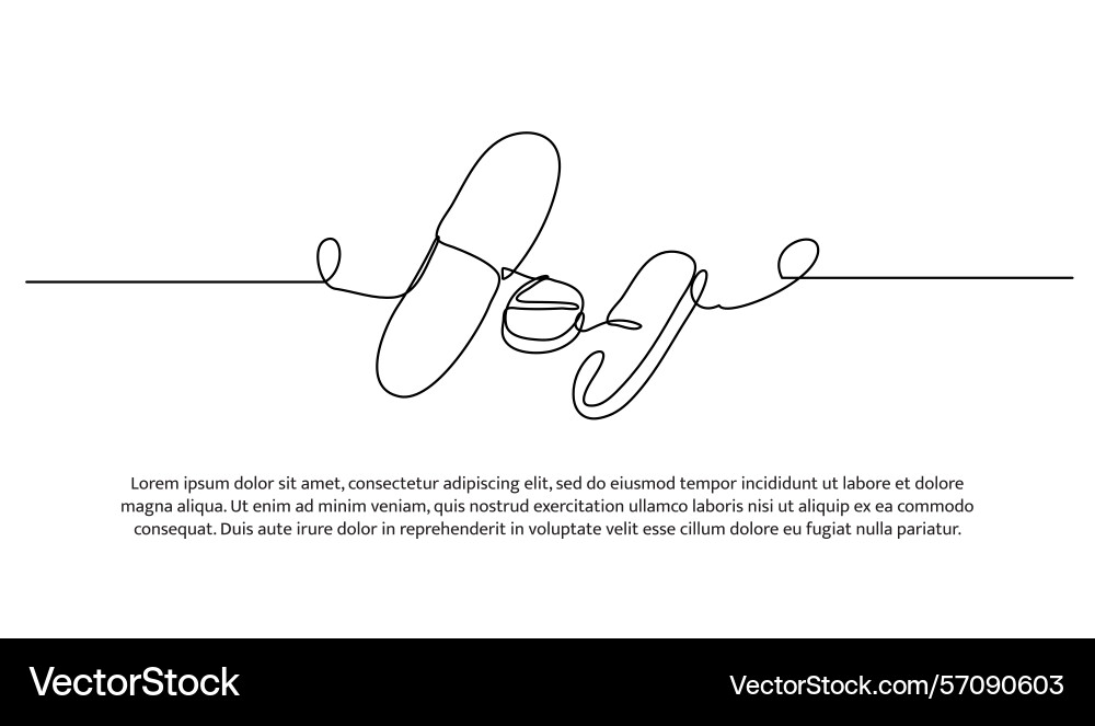 One line capsule pill abstract minimal continuous One line capsule pill abstract minimal continuous vector image