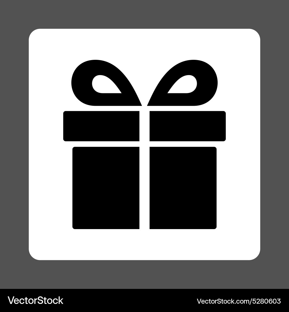 Present icon from award buttons overcolor set vector image