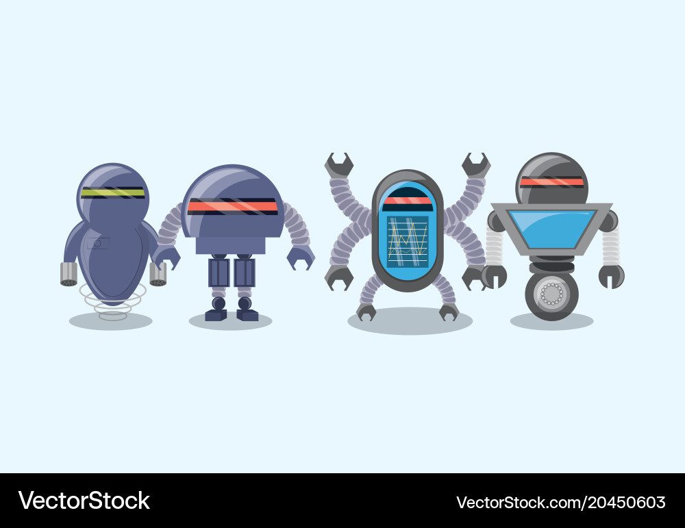 Robots icon image vector image