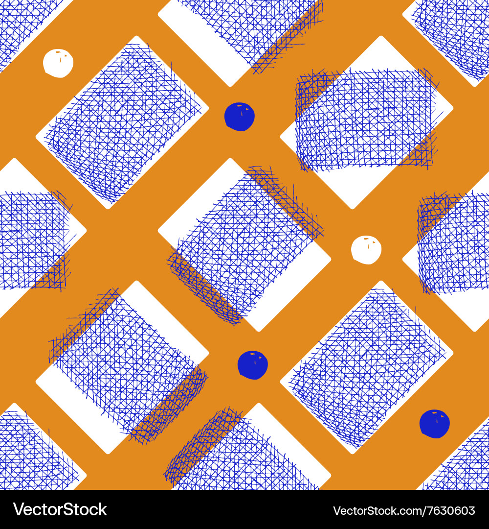 Sketch abstract seamless pattern vector image