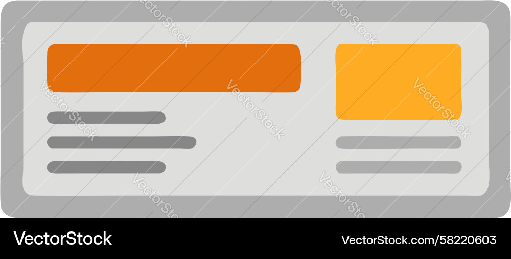 Web Browser UI Template Vector Image