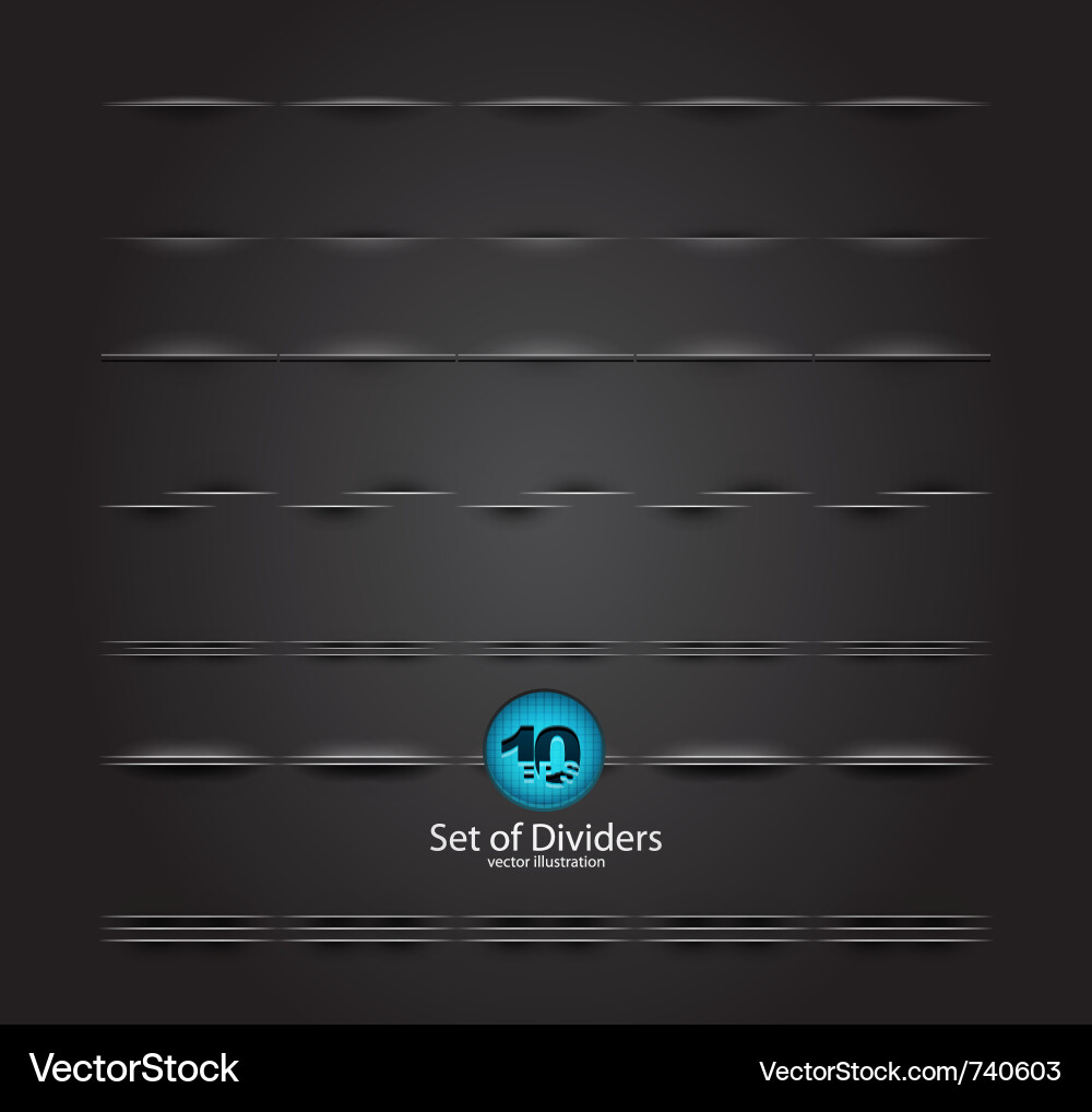 Web divider set Vector Image