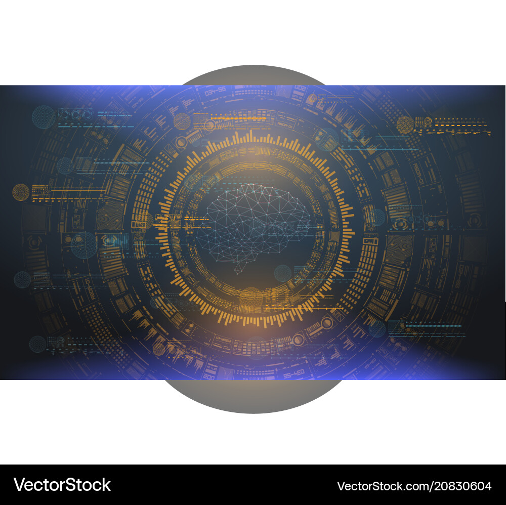 Abstract Data Network Visualization vector image