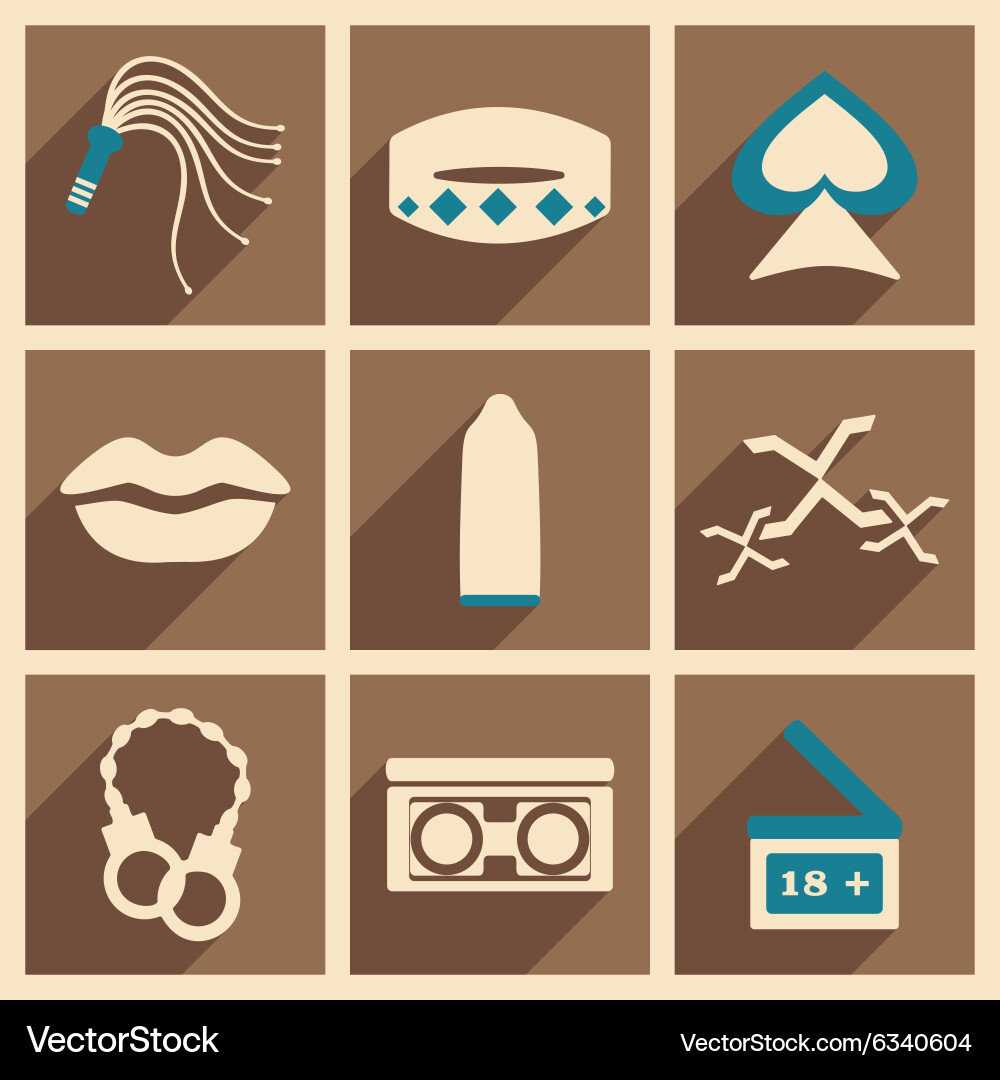 Flat with shadow concept and mobile application vector image