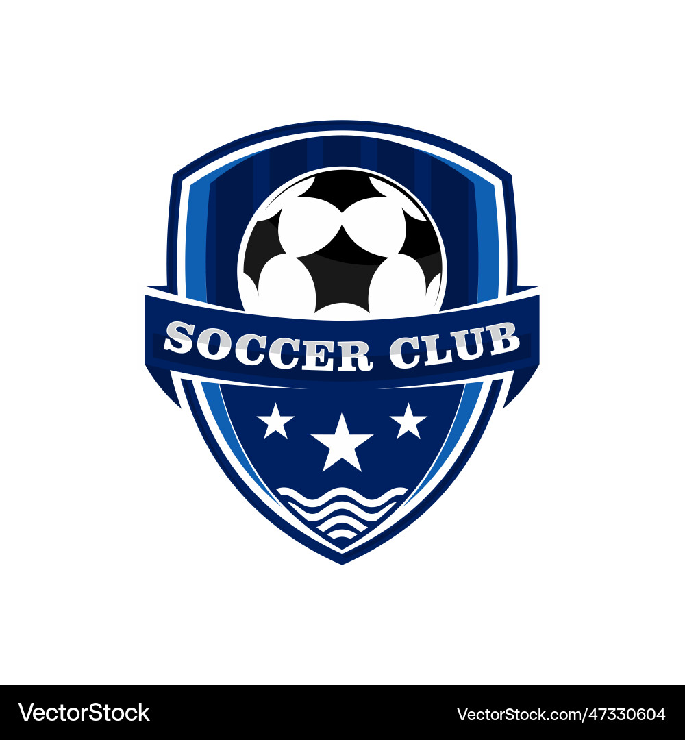Fußball Badge Logo Design Vorlage Fußball Badge Logo Design Vorlage vektorbild