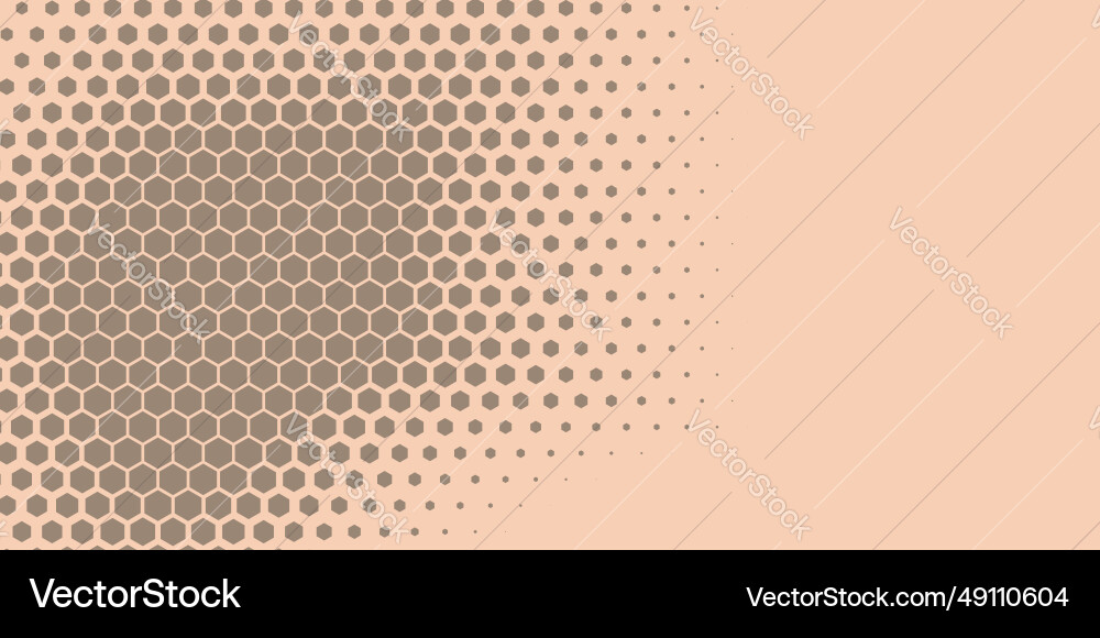 Geometric abstract hexagon two color background Vector Image