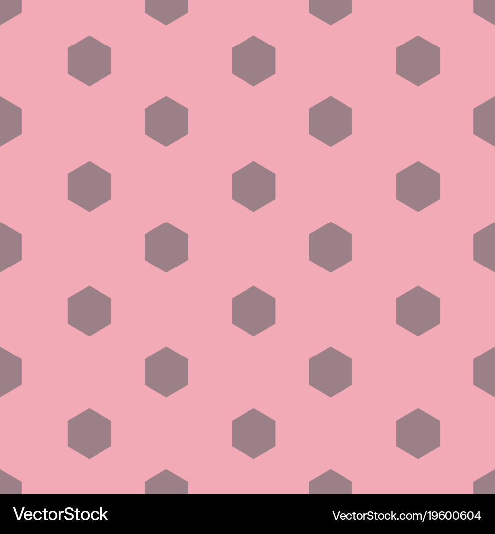 Hexagon shape line repeating seamless pattern vector image