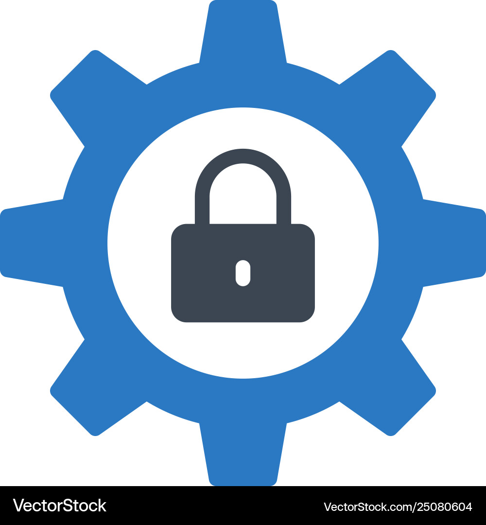 Lock setting Vector Image