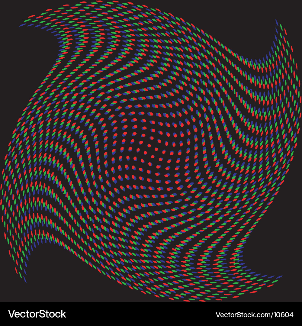 RGB Halftone Pattern vector image