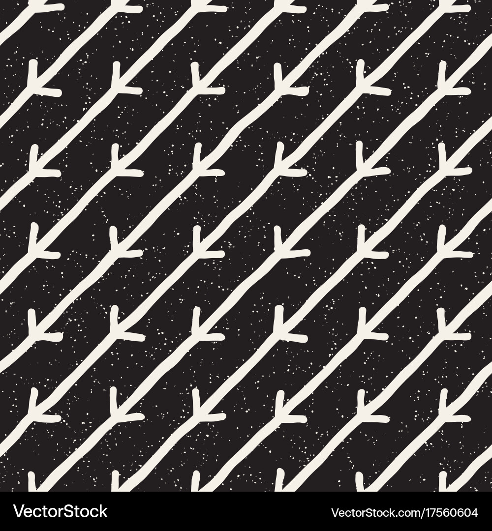 Seamless pattern with hand drawn lines abstract vector image