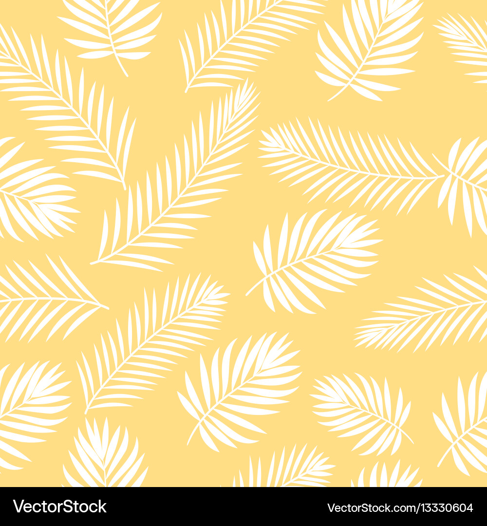 Tropical Palm Leaves Pattern vector image