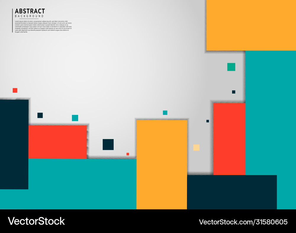 Abstract background colorful geometric square Vector Image