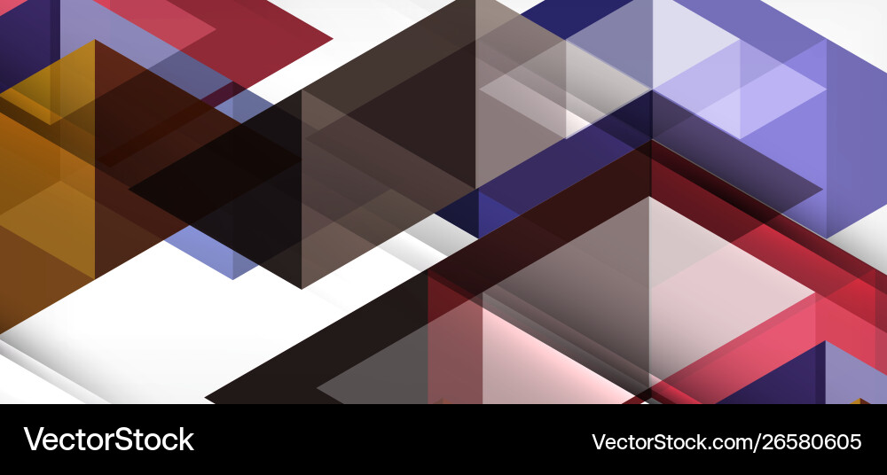 Abstract triangle pattern colorful backdrop Vector Image