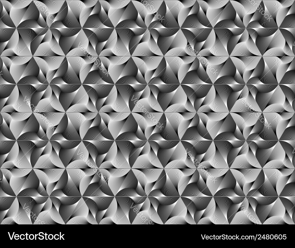 Design seamless monochrome triangle pattern vector image