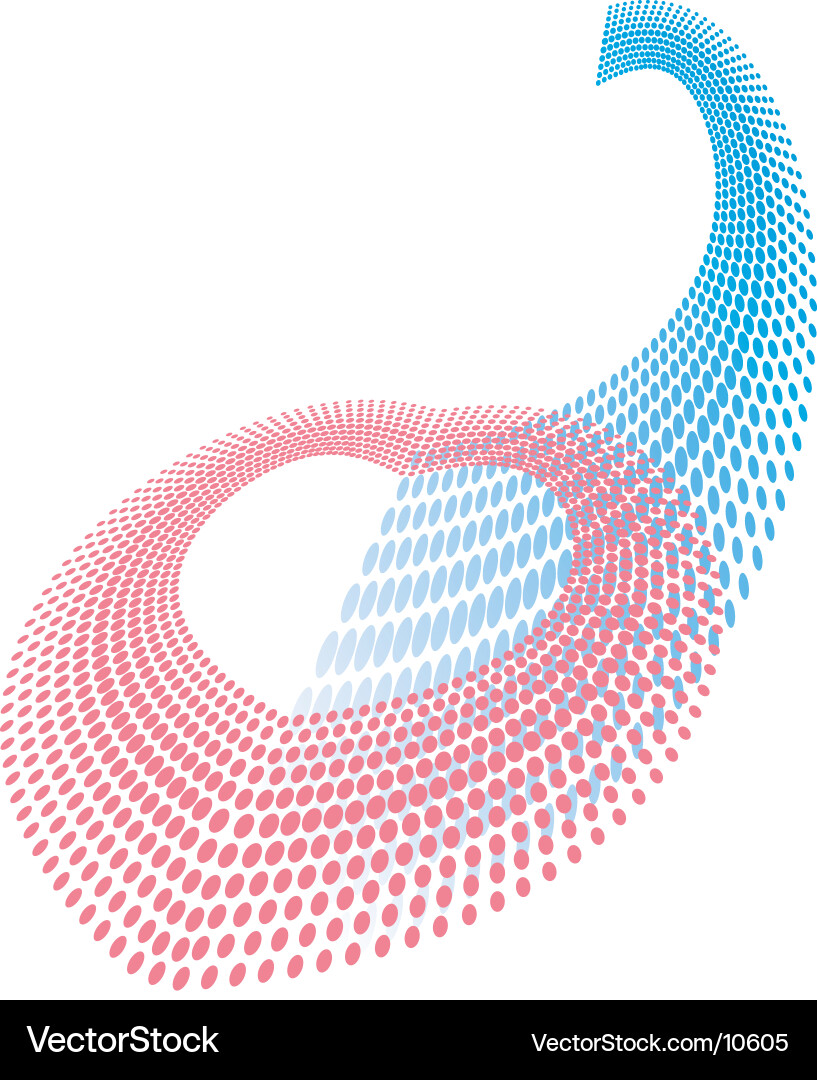 Halftone Heart Pattern Vector Image