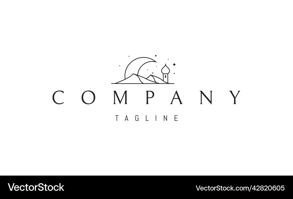 Logo on which an abstract image Vector Image