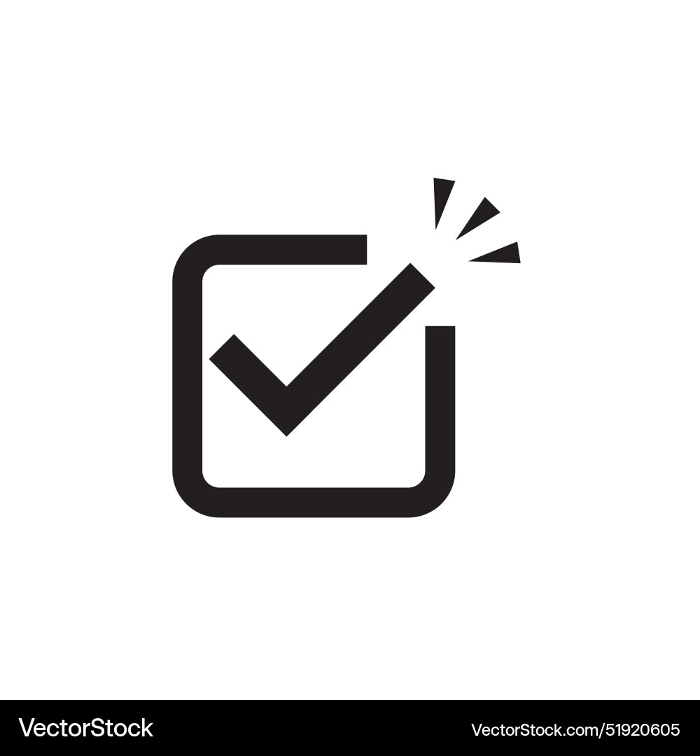 Pop highlight checkbox icon Pop highlight checkbox icon Vector Image