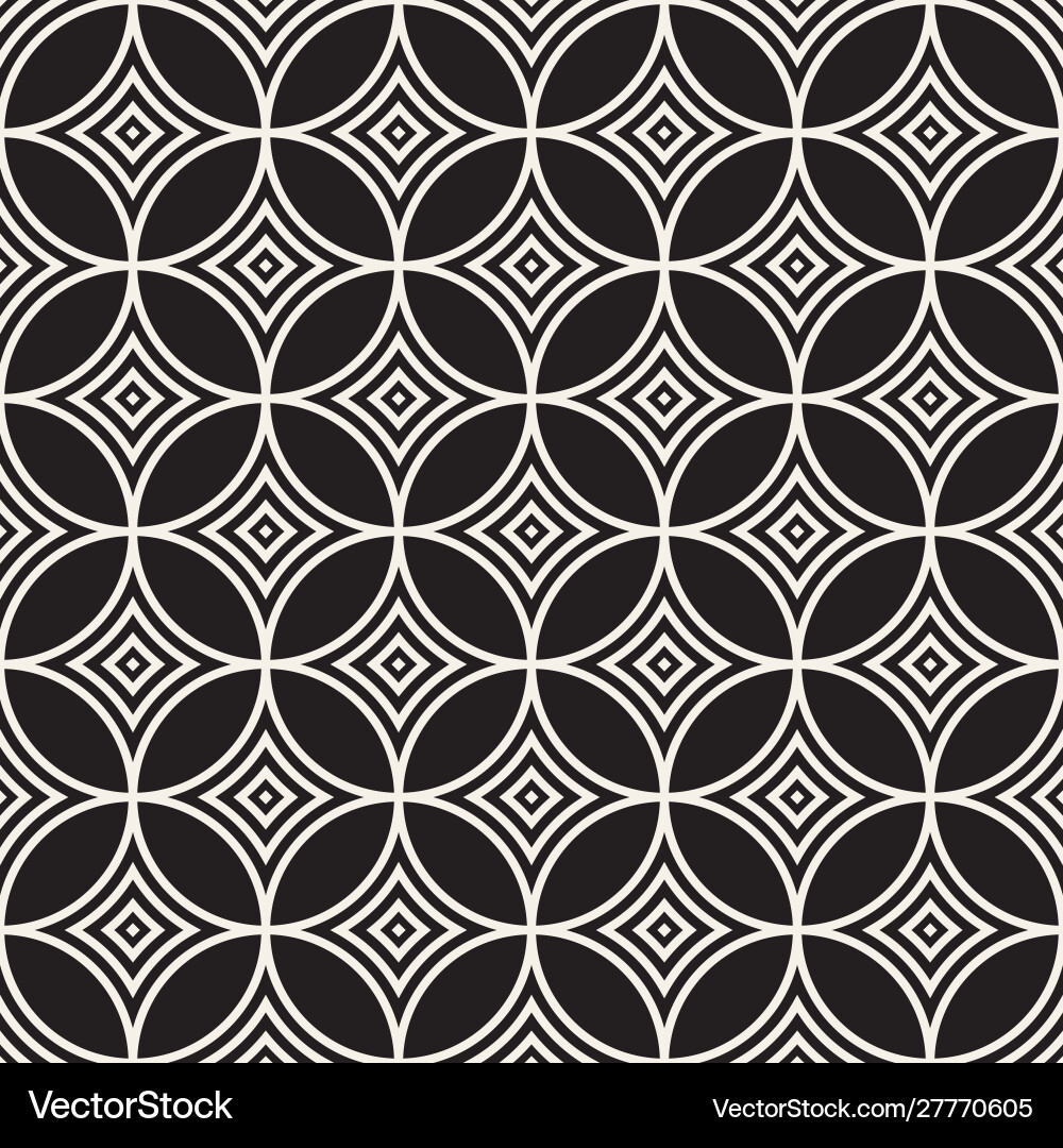 Symmetrical Round Line Pattern vector image