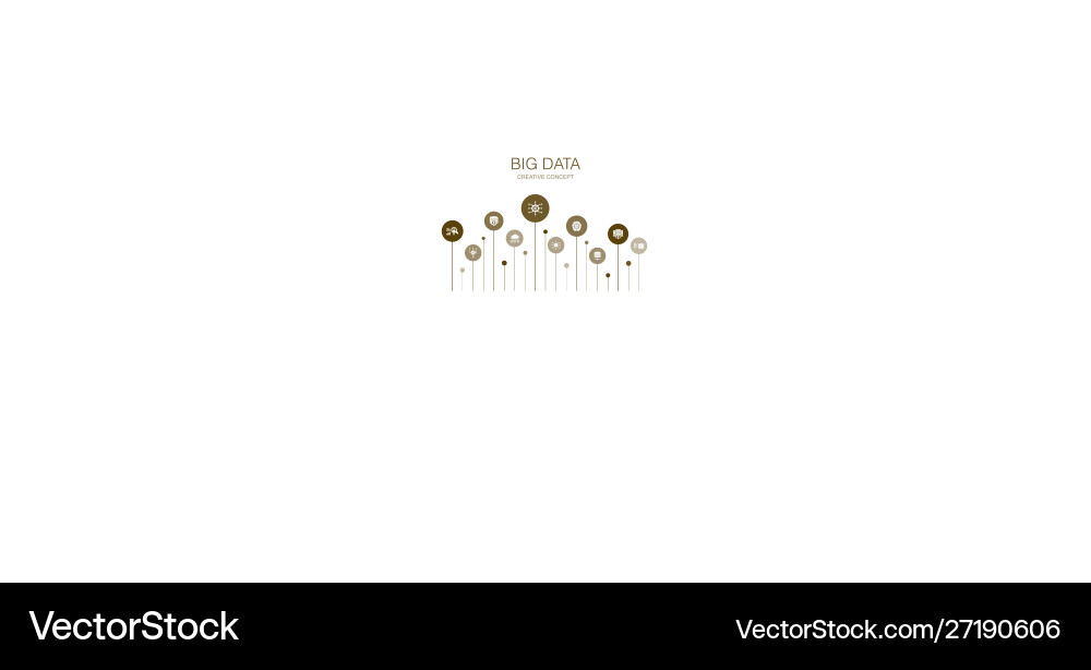 Big data infographic 10 steps templatedatabase Vector Image