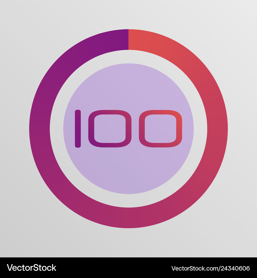 Circular Interval Timer vector image