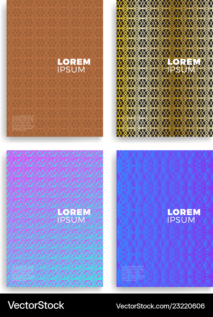 Set of abstract cards with layers overlap Set of abstract cards with layers overlap vector image
