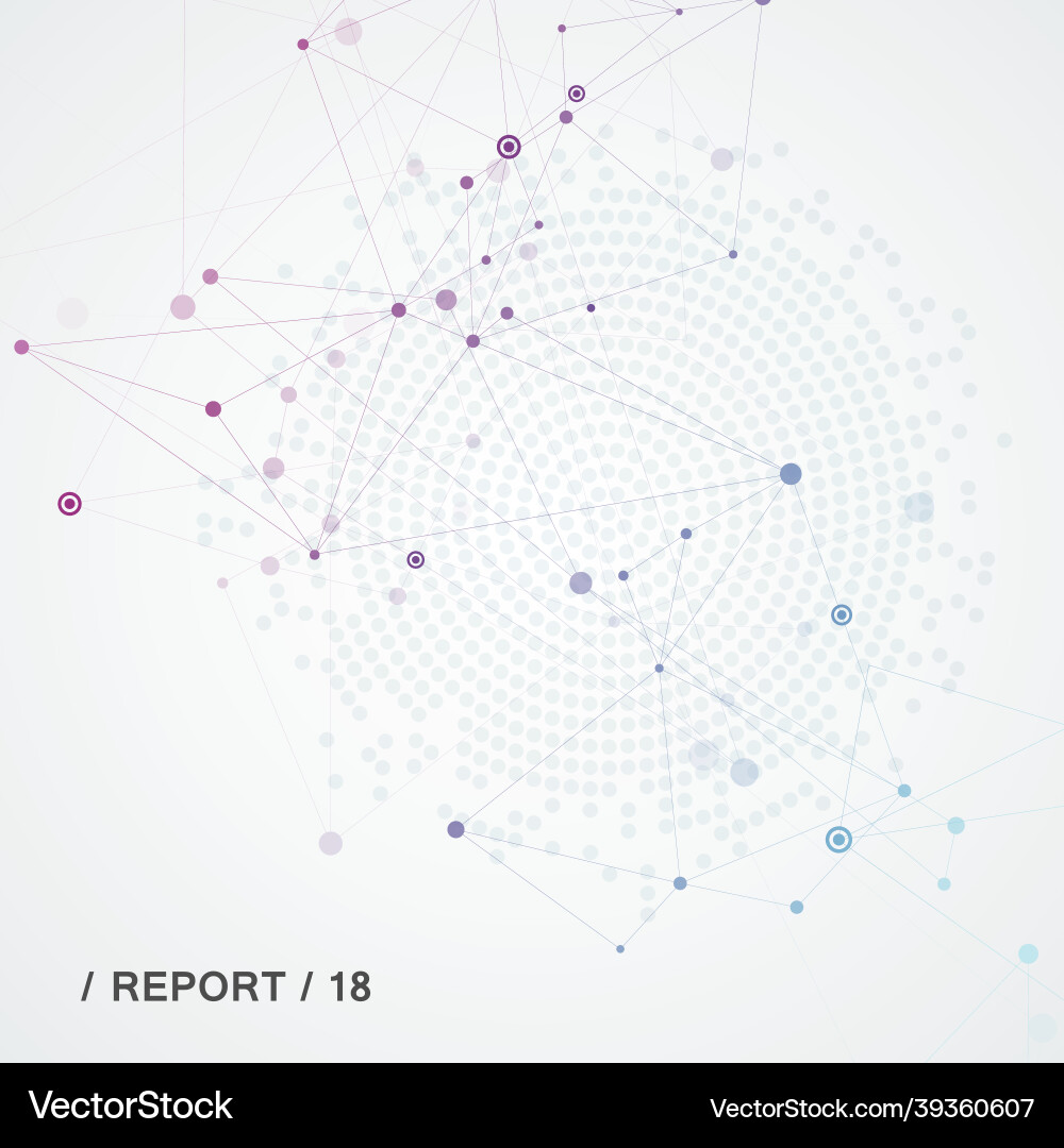 Abstract polygonal structure with connecting dots Abstract polygonal structure with connecting dots vector image