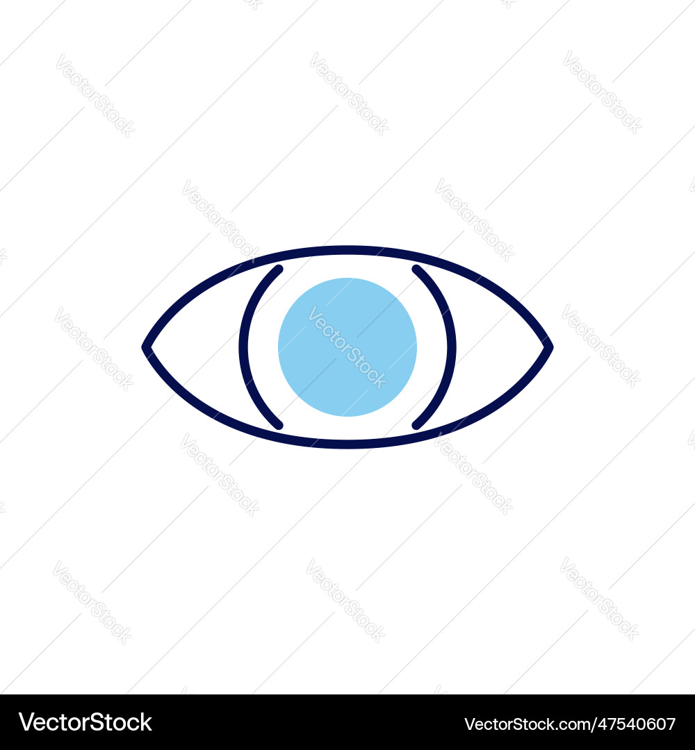 Eye related icon Eye related icon vector image