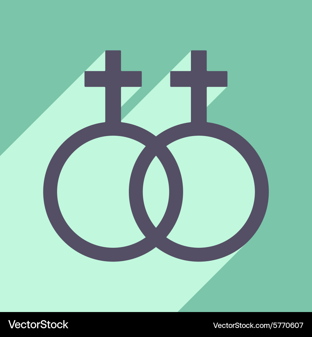Flat with shadow icon and mobile application vector image