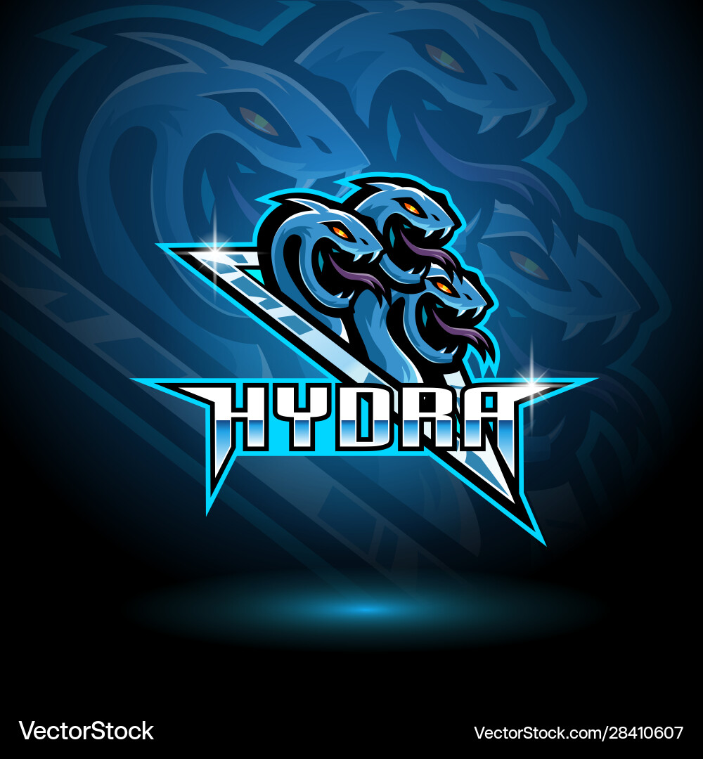 Hydra esport mascot logo design vector image