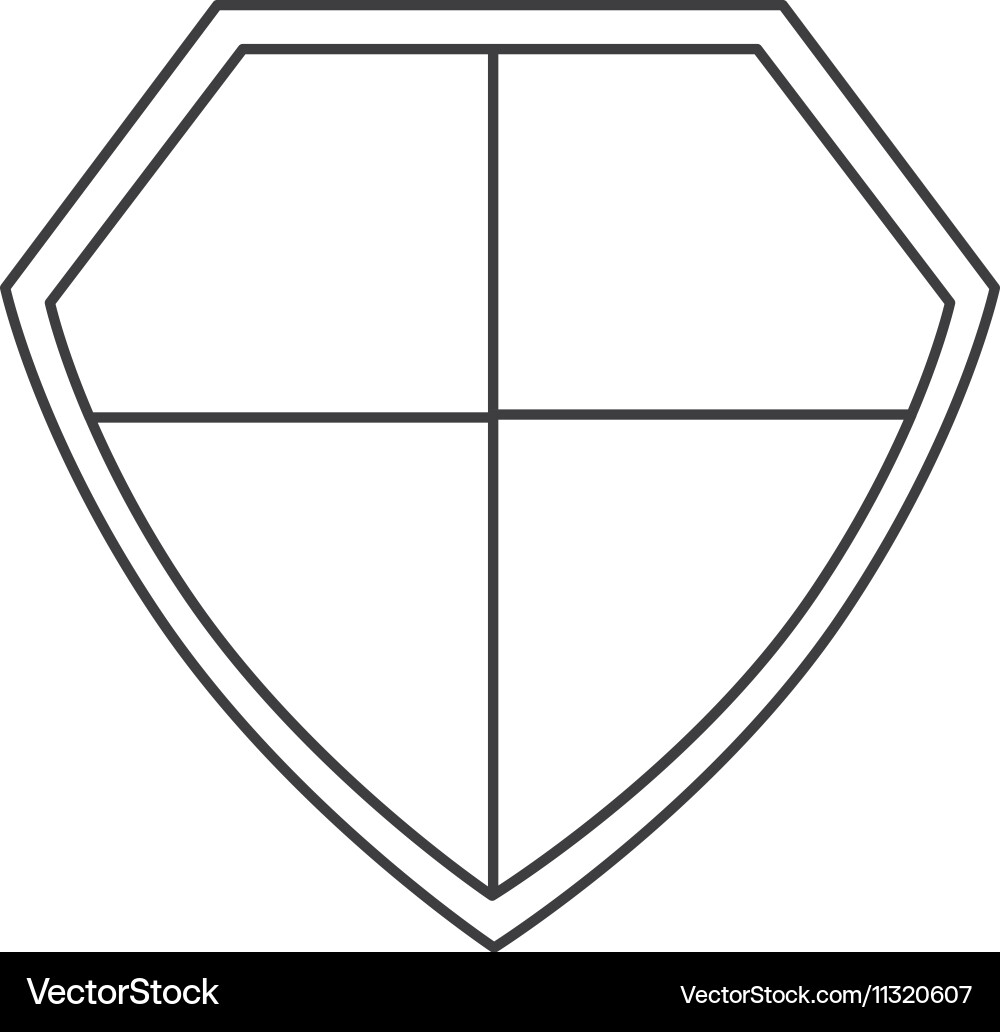 Isolated shield of security system design Vector Image