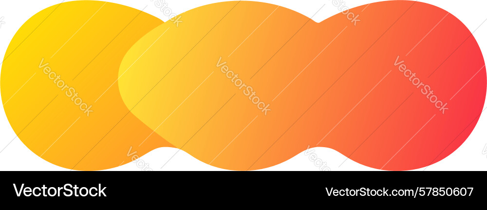 Organic blob gradient abstract shape design vector image