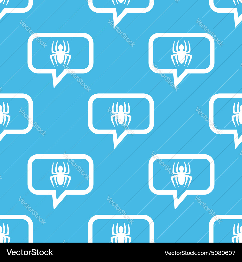 Spider message pattern Vector Image