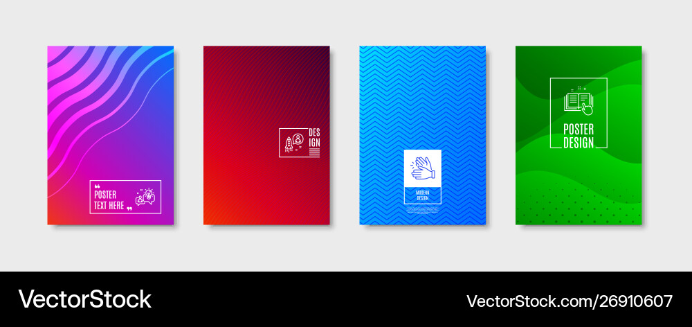 Startup idea and technical documentation icons Startup idea and technical documentation icons vector image