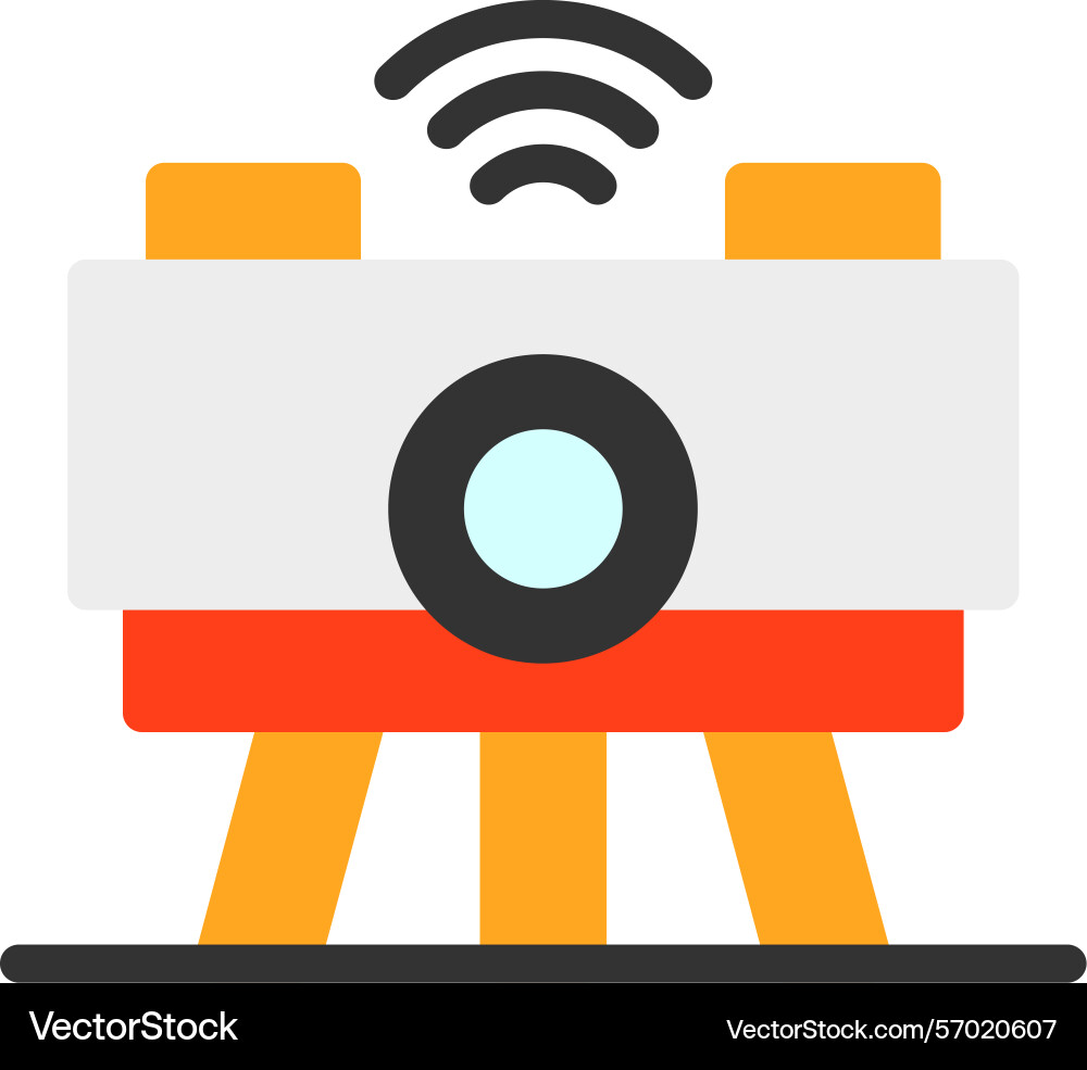 Swarm robotics flat style icon design vector image