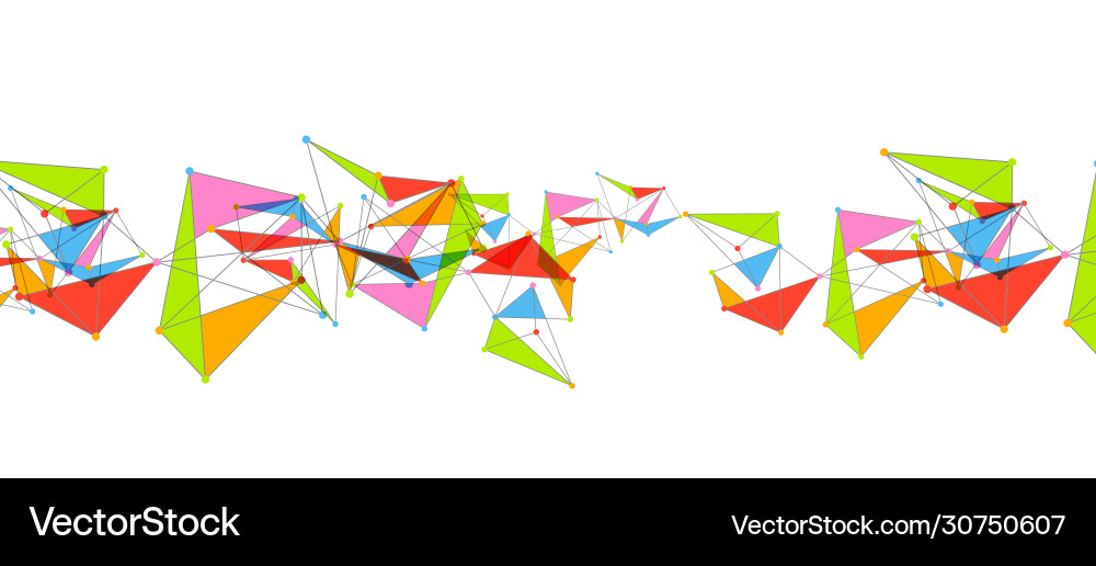 Triangular Data Connections vector image