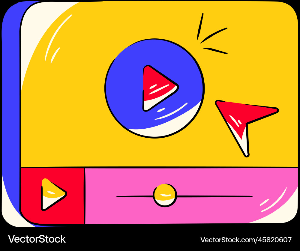 Video player Vector Image
