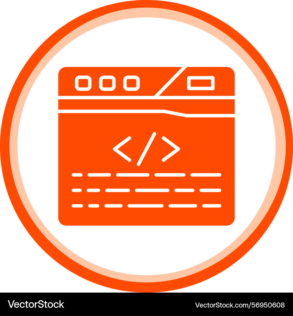 Coding icon vector image