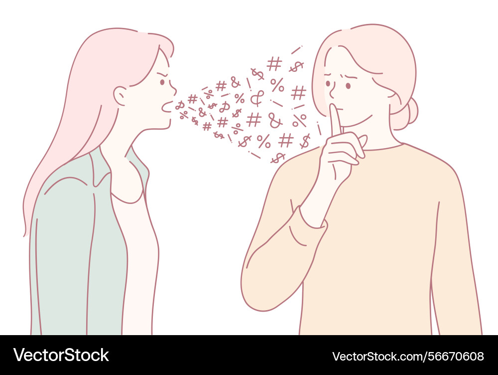 Conflict resolution visualizing the role Vector Image