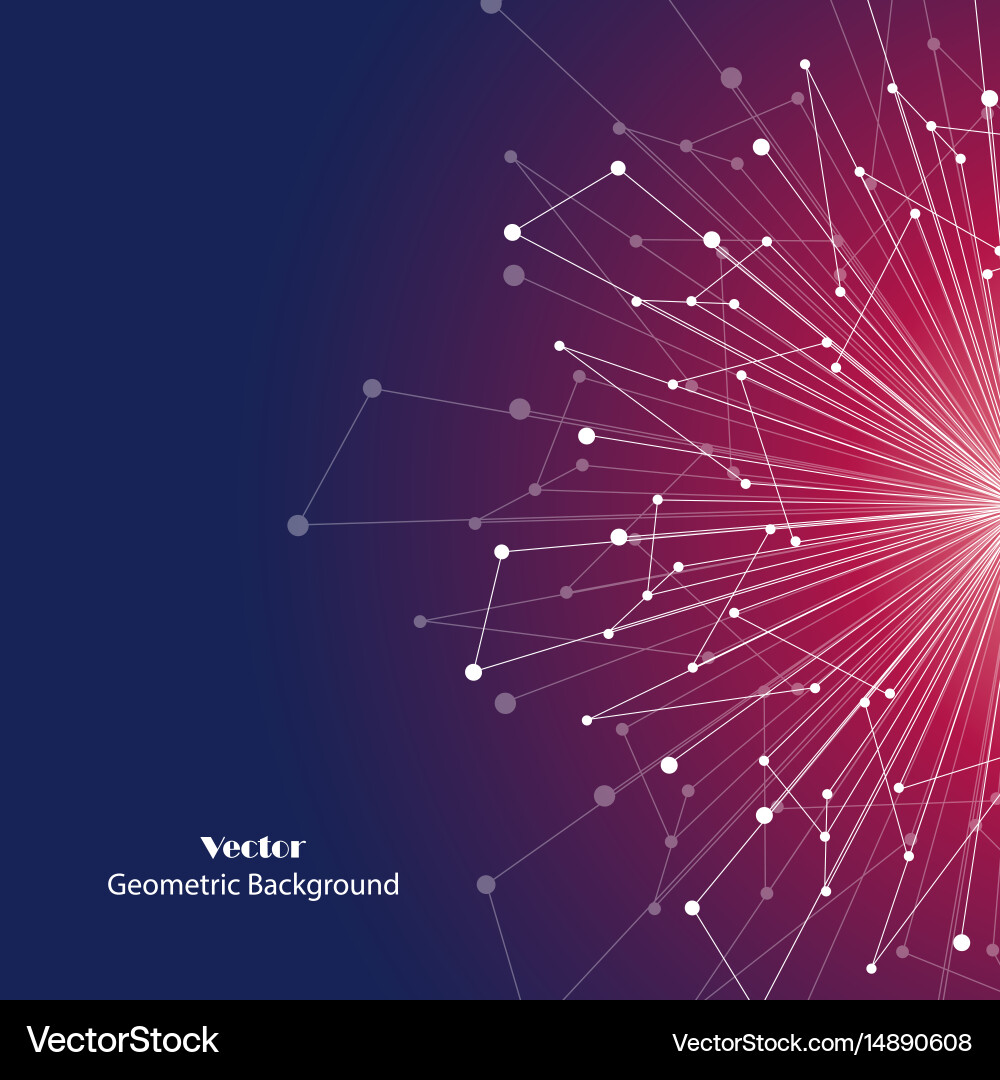 Connected Network Background vector image