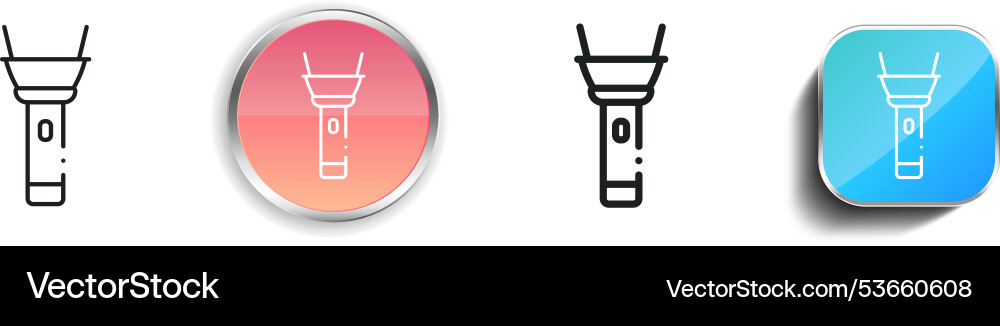 Electronics icon thin linear regular and button vector image