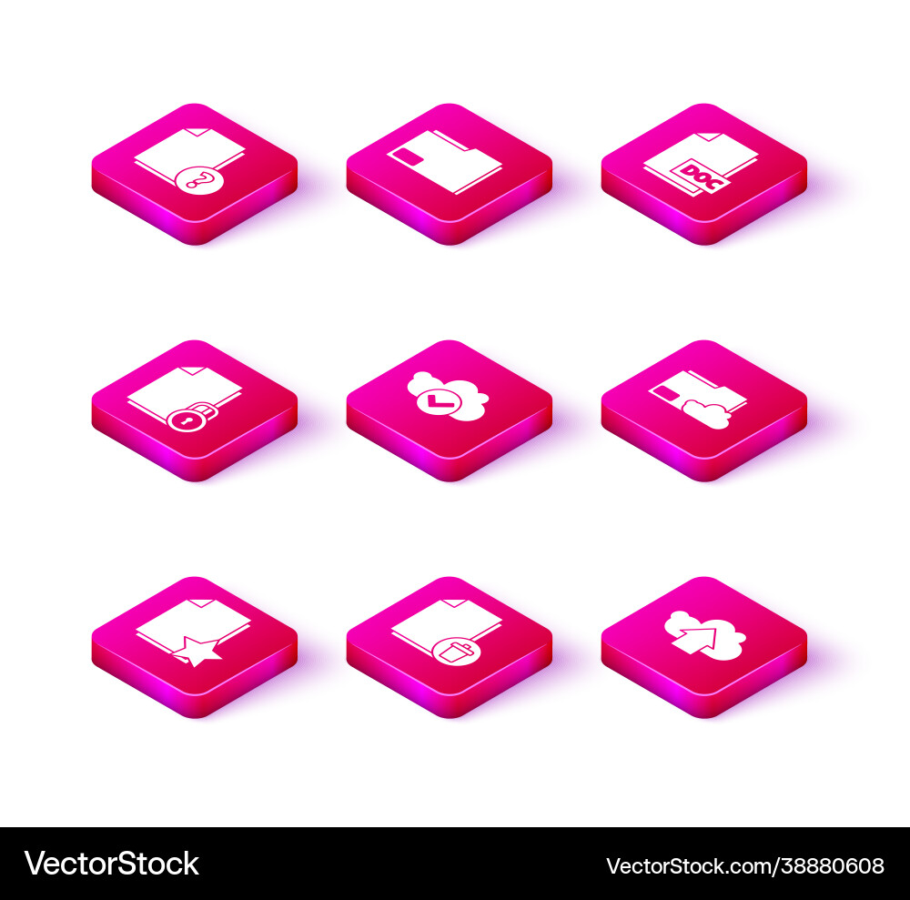 Set document with star delete file Set document with star delete file vector image