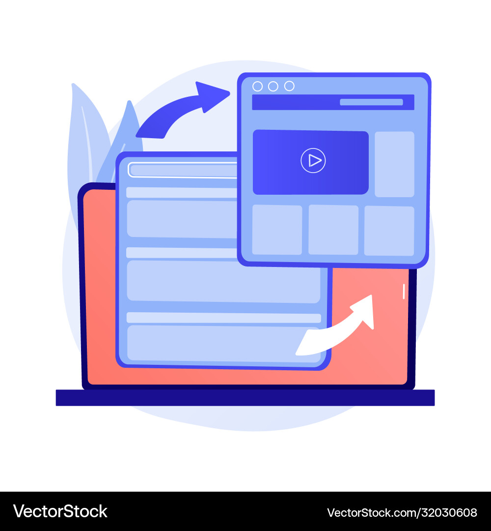 Website responsive design development Vector Image