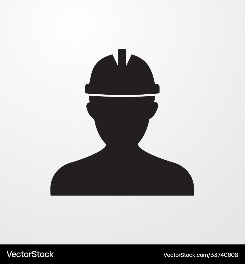 Worker icon for web and mobile vector image
