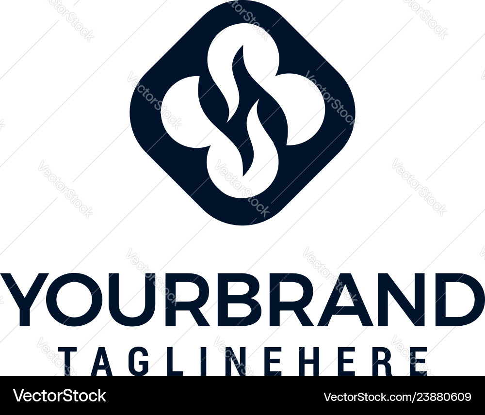 B and H Hexagon Logo vector image