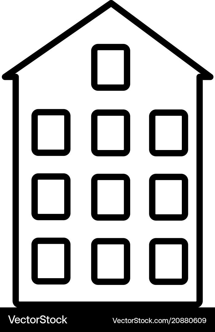 Building Icon - Architecture vector image