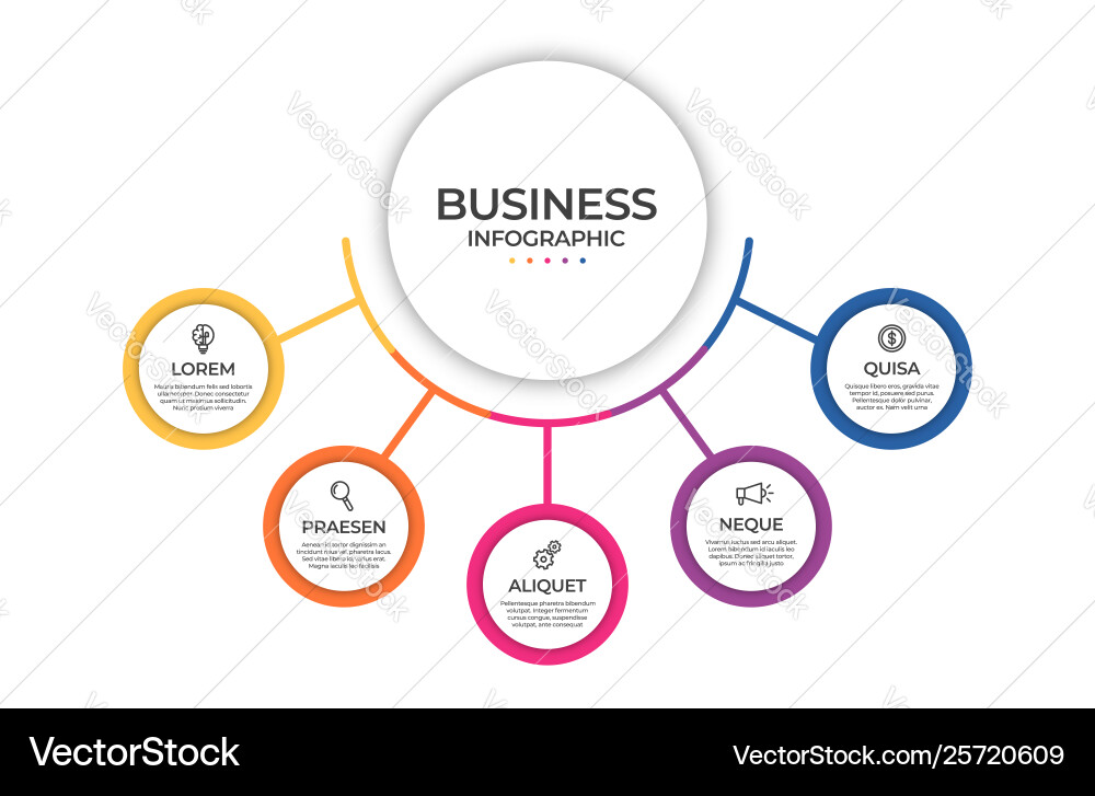 Business infographic template timeline concept Business infographic template timeline concept vector image