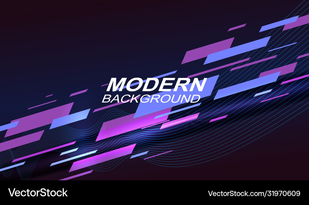 Dark geometric background with a gradient many vector image