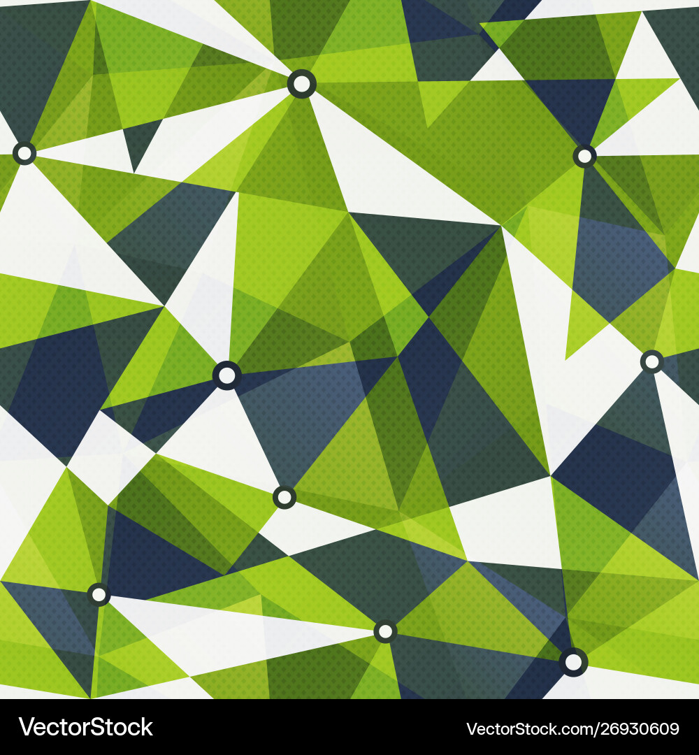 Green triangle seamless pattern Royalty Free Vector Image