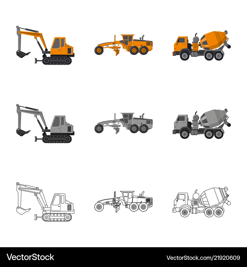 Isolated object of build and construction symbol Isolated object of build and construction symbol vector image